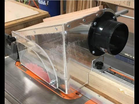 Table Saw Dust Hood by WoodAirGrille