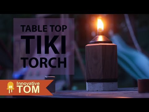 Table or Bar Top Tiki Torch! Build Project!