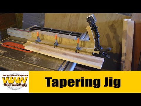 Tapering jig for table saw - Off the cuff - Wacky Wood Works