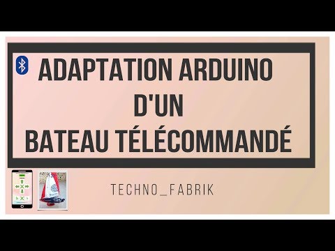 Techno fabrique   Adaptation arduino d'un bateau t&amp;eacute;l&amp;eacute;command&amp;eacute;