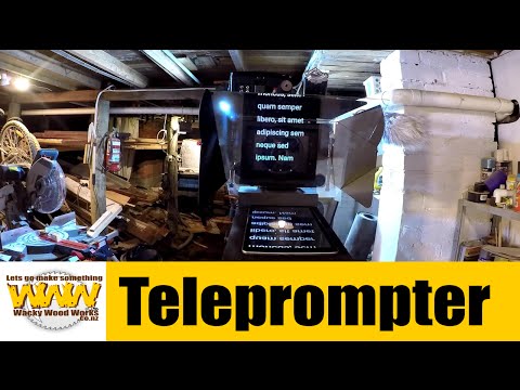 Teleprompter/AutoCue - Off the Cuff - Wacky Wood Works.