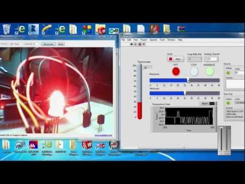 Temperature controller using Arduino Labview LM35