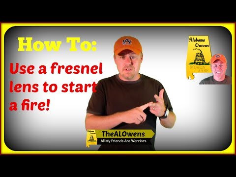 Test the Prep #2 - A fresnel lens WILL start a fire!!