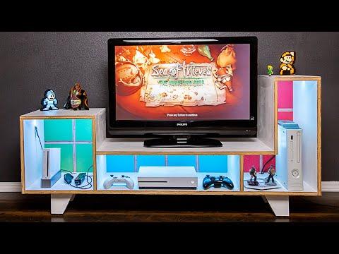 Tetris TV Stand from 1 Sheet of Plywood