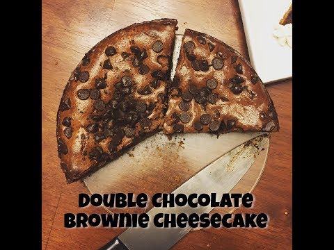 The Best Double Chocolate Brownie Cheesecake