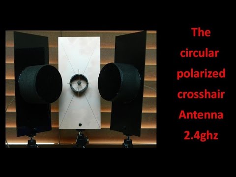 The Circular Polarized Crosshair Antenna 2,4GHz