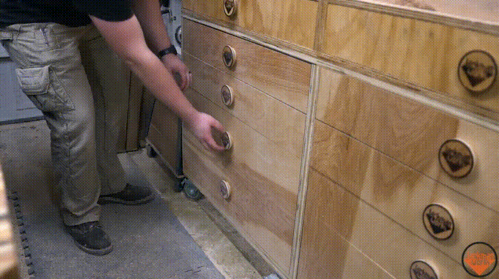 The Patchwork Plywood and Ebonized Oak Dresser 17 GIF.gif