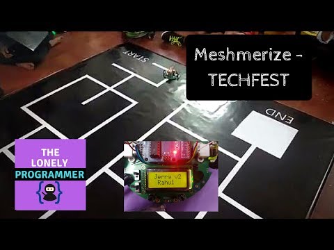 The White Line Follower ( Meshmerize )- TECHFEST 2017-18