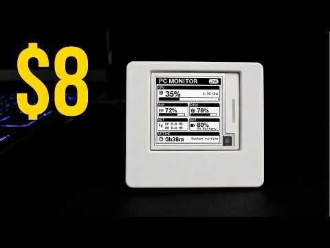 This $8 Display Shows My PC Stats Using Real Ink