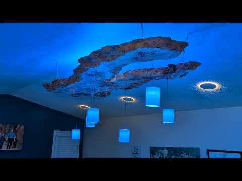This Burl Slab Chandelier Doesn't Use Epoxy!
