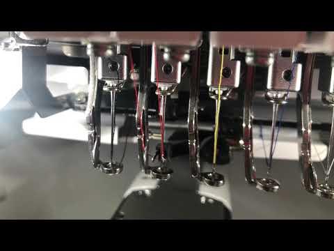 Threading the Needles on a Brother 6-Needle Embroidery Machine