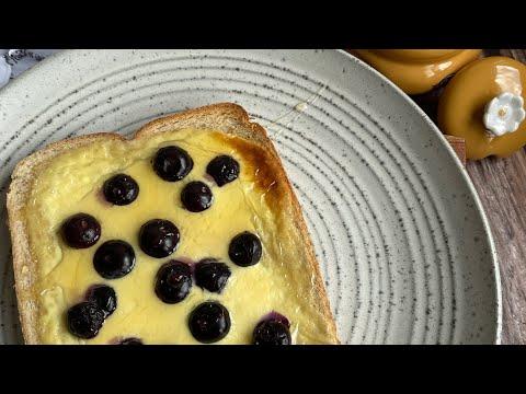 TikTok Viral Custard Yogurt Toast Breakfast. #breakfast #kidsbreakfastrecipe