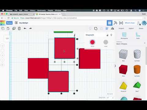 TinkerCAD 12   How to Allign and Flip objects