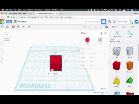 TinkerCAD 2   Getting Started with TinkerCAD