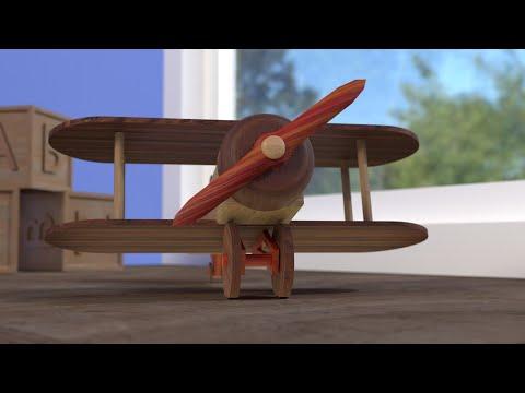 Toy Biplane Comes to Life Through Animation!