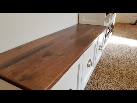 Toy Shelves with a Walnut Bench and Dovetail Drawers - Woodworking Project