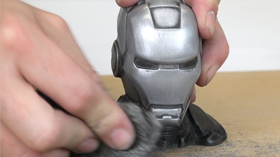 Turn a Plastic Toy into a Metallic Effect Cold Casting using Metal Powders