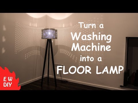 Turn a Washing Machine into a Floor Lamp