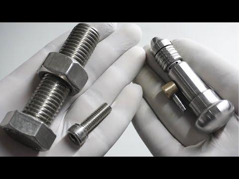 Turning Stainless Steel Bolt into Useful Pneumatic Tool - Air Graver without Lathe Version - 2