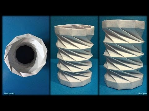 Tutorial 10 Collapsible Paper Tower Helix Decagon