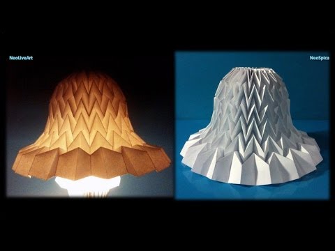 Tutorial 11 Paper Bell with miura fold / Lampshade Bell