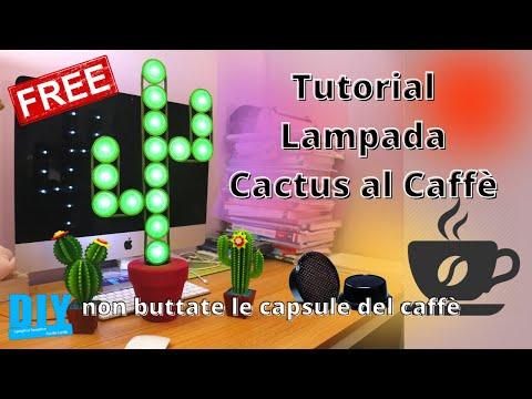 Tutorial Diy Lampada Cactus al Caff&egrave; Riciclo Creativo