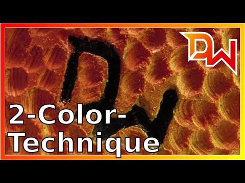 Two-color Paint Technique for Logos and Signs