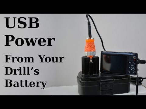 USB Power from the Drill's Battery