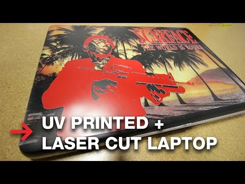 UV Printed and Laser Engraved Laptop | Scarface Laptop Cover