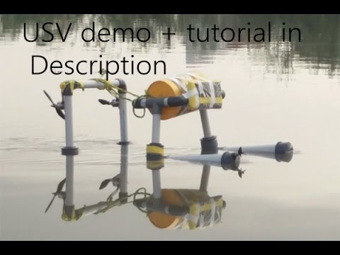 Unmanned surface vehicle cyclone (2016) exploration diy usv rc rescue boat tutorial