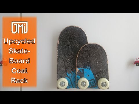 Upcycled Skateboard Coat Rack