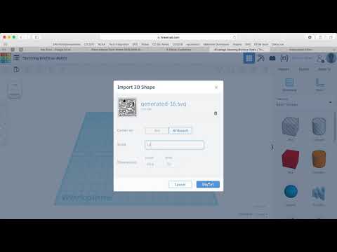 Upload your .svg to Tinkercad