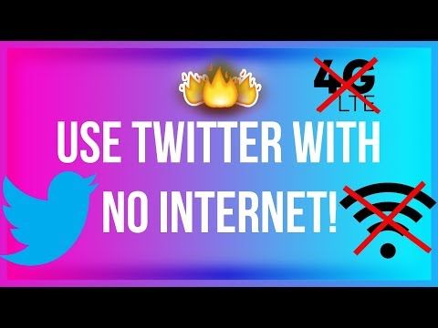 Use Twitter on your Phone with NO INTERNET! No Data, No Wifi!