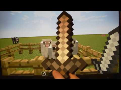 Use a REAL Minecraft SWORD in MINECRAFT!