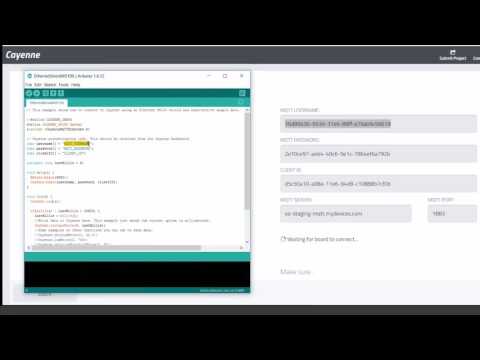 Using the Cayenne MQTT API to add your Arduino Device