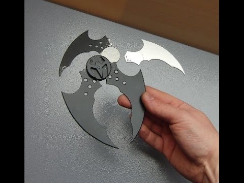 WORKING flip open BATARANG (throwable !) TUTORIAL