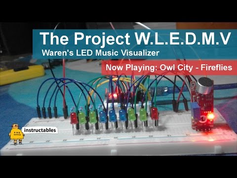 Waren's L.E.D Music Visualizer - Fireflies by Owl City