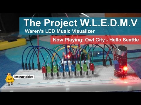 Waren's L.E.D Music Visualizer - Hello Seattle by Owl City