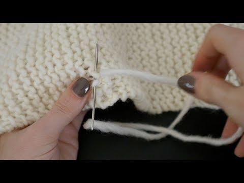 Weave In Yarn Ends in Knitting // Becky Stern