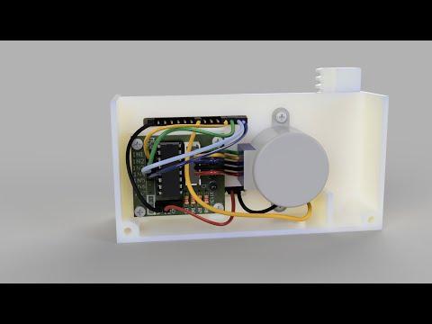 Wifi operated stepper motor - Remote cat door lock build details