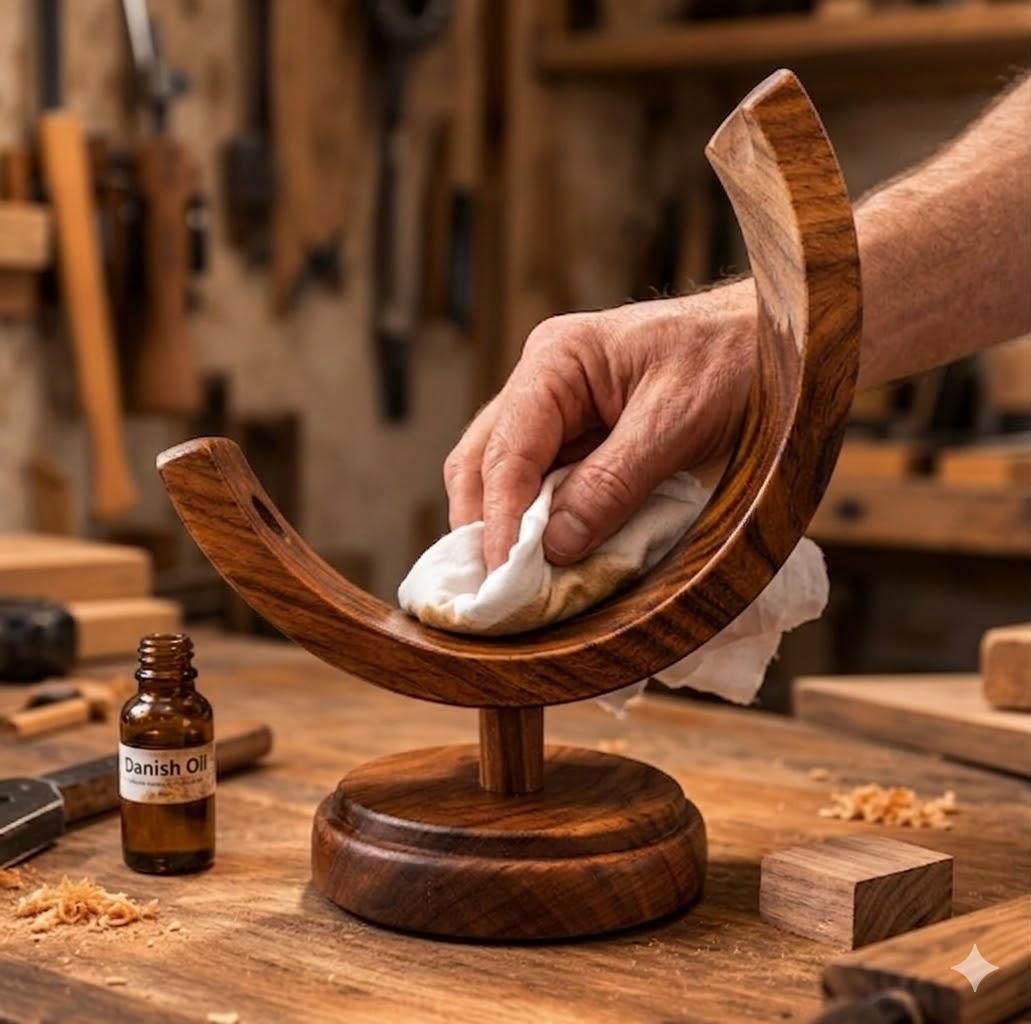 Wipe on a coat of Danish oil to pop the walnut grain.jpg