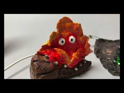 Wireless Calcifer--Star Light Lamp: Sculpting a Tangible Focus Totem With Hot Glue, Clay.