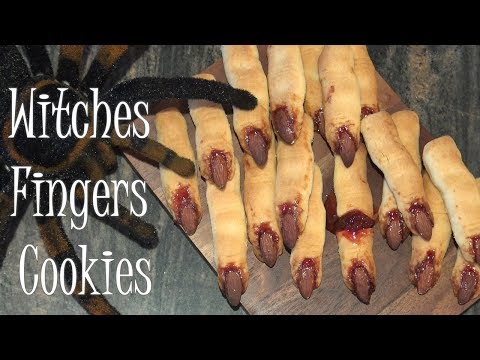 Witches Fingers Cookies - Halloween Creepy Recipe