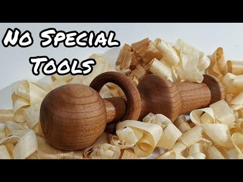 Wood turning: Captured Ring Baby Rattle - No special tools required!