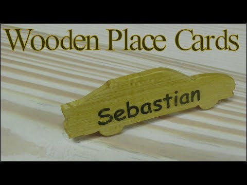 Wooden place cards