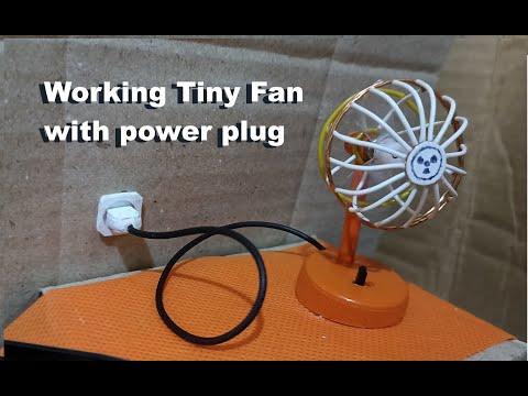 Working Tiny Fan with Power plug