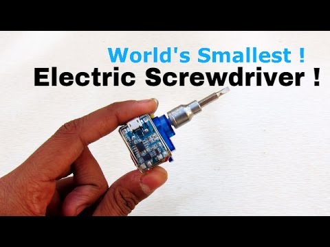 World's Smallest Electric Screwdriver Trailer -&amp;quot; DIY Mini Electric Screwdriver Key chain &amp;quot;