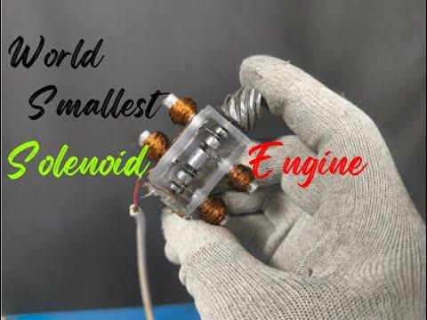 World Smallest Solenoid Engine DIY