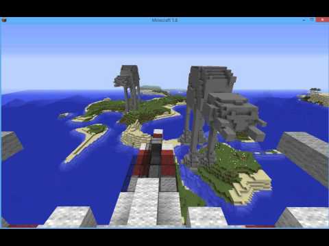 X-Wing in Minecraft with Raspberry Jam Mod and vehicle.py