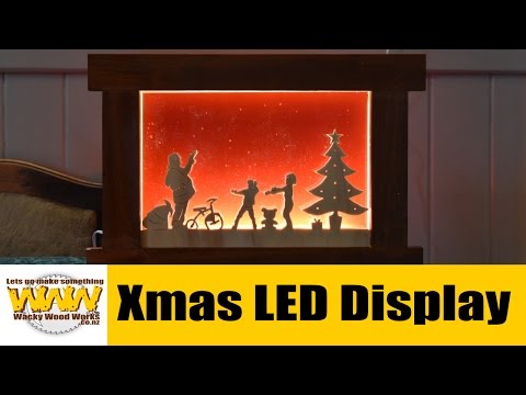 Xmas LED Display Box -  Wacky Wood Works.